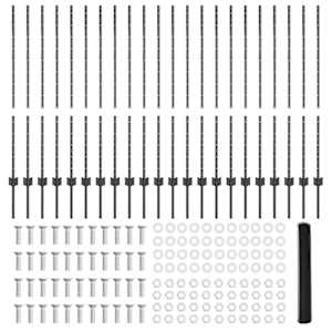 Plot s sloupkem Šedá 1,2 x 50 m Ocel a PVC - obrázek 6
