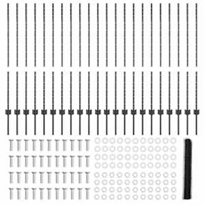 Plot s sloupkem Šedá 1,2 x 50 m Ocel a PVC - obrázek 6