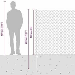 Plot s sloupkem Šedá 1,6 x 50 m Ocel a PVC - obrázek 14