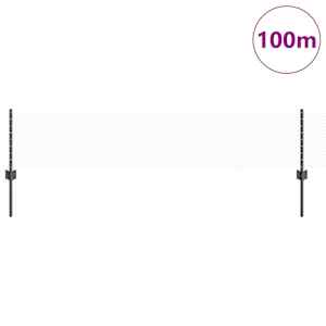 Plot s sloupkem Šedá 0,4 x 100 m Ocel a PVC - obrázek 3