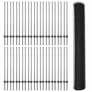 Plot s sloupkem Šedá 1,2 x 100 m Ocel a PVC - obrázek 5