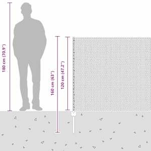 Plot s sloupkem Šedá 1,2 x 100 m Ocel a PVC - obrázek 14