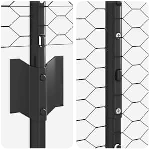 Plot s sloupkem Šedá 1,2 x 100 m Ocel a PVC - obrázek 8