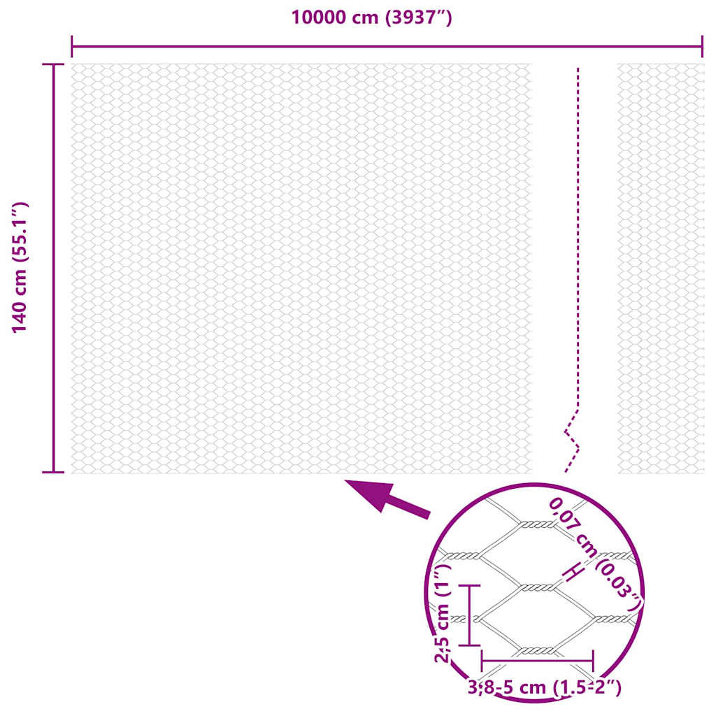 Ograja s stebrom Siva 1,4 x 100 m Jeklo in PVC - slika 13