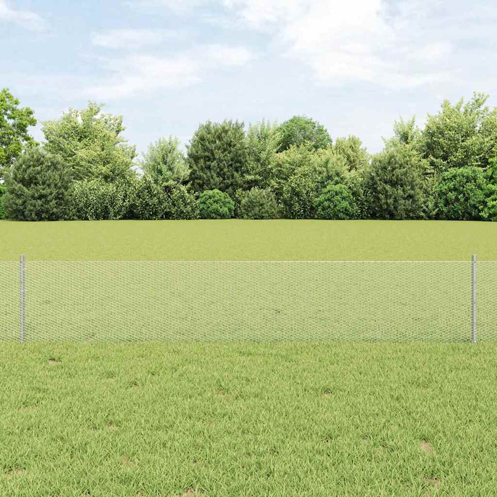 Hegnspæle 5 stk U-Kanal 40 cm Galvaniseret Stål, vidaXL Sekskantet Hegn 0.4x10 m Galvaniseret Stål