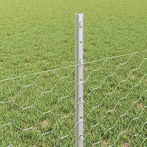 Plot s sloupkem Stříbrná 0,5 x 10 m Ocel - obrázek 4