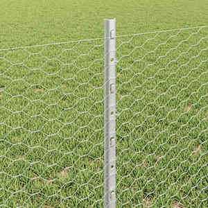 Plot s sloupkem Stříbrná 0,6 x 10 m Ocel - obrázek 4