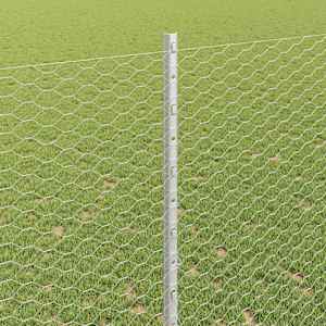 Venkovní hexagonální plot s příspěvkem 10 x 1,4 m Stříbrná - obrázek 4