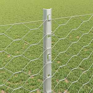 Plot s sloupkem Stříbrná 1,2 x 25 m Ocel - obrázek 4