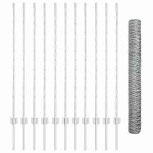 Plot s sloupkem Stříbrná 1,2 x 25 m Ocel - obrázek 5