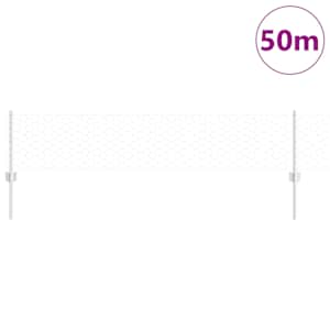 Venkovní hexagonální plot s příspěvkem 50 x 0,4 m Stříbrná - obrázek 3