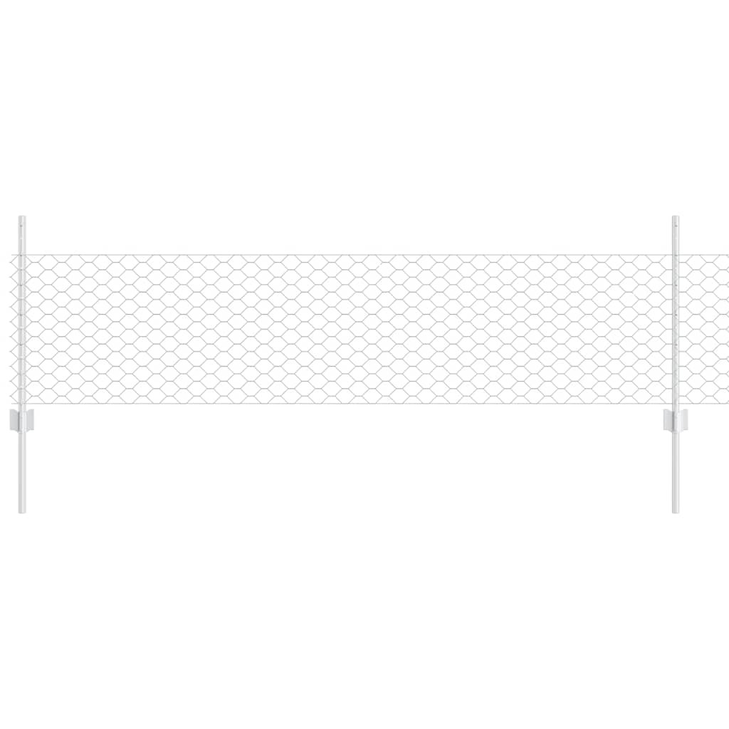 vidaXL kerítésoszlopok 11 db U-csatorna 60 cm horganyzott acél