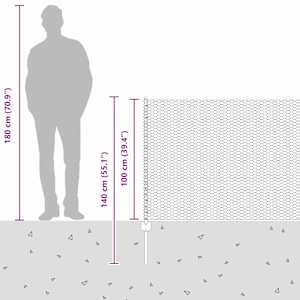 Venkovní hexagonální plot s příspěvkem 50 x 1 m Stříbrná - obrázek 14
