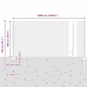 Plot s sloupkem Stříbrná 1 x 50 m Ocel - obrázek 12