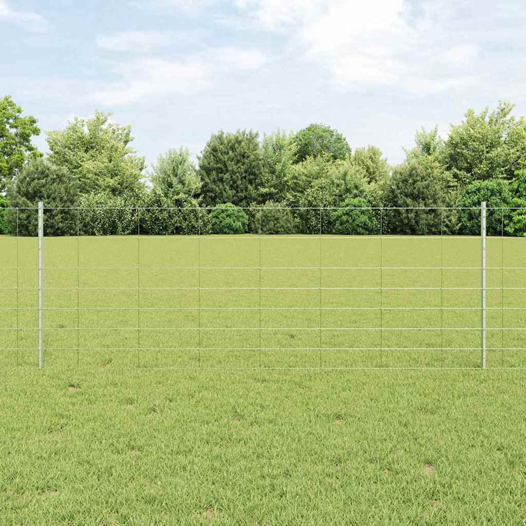 Hegnspidser 11 stk U-kanal 80 cm Galvaniseret Stål&&vidaXL Markhegn 0,8x25 m Galvaniseret Stål