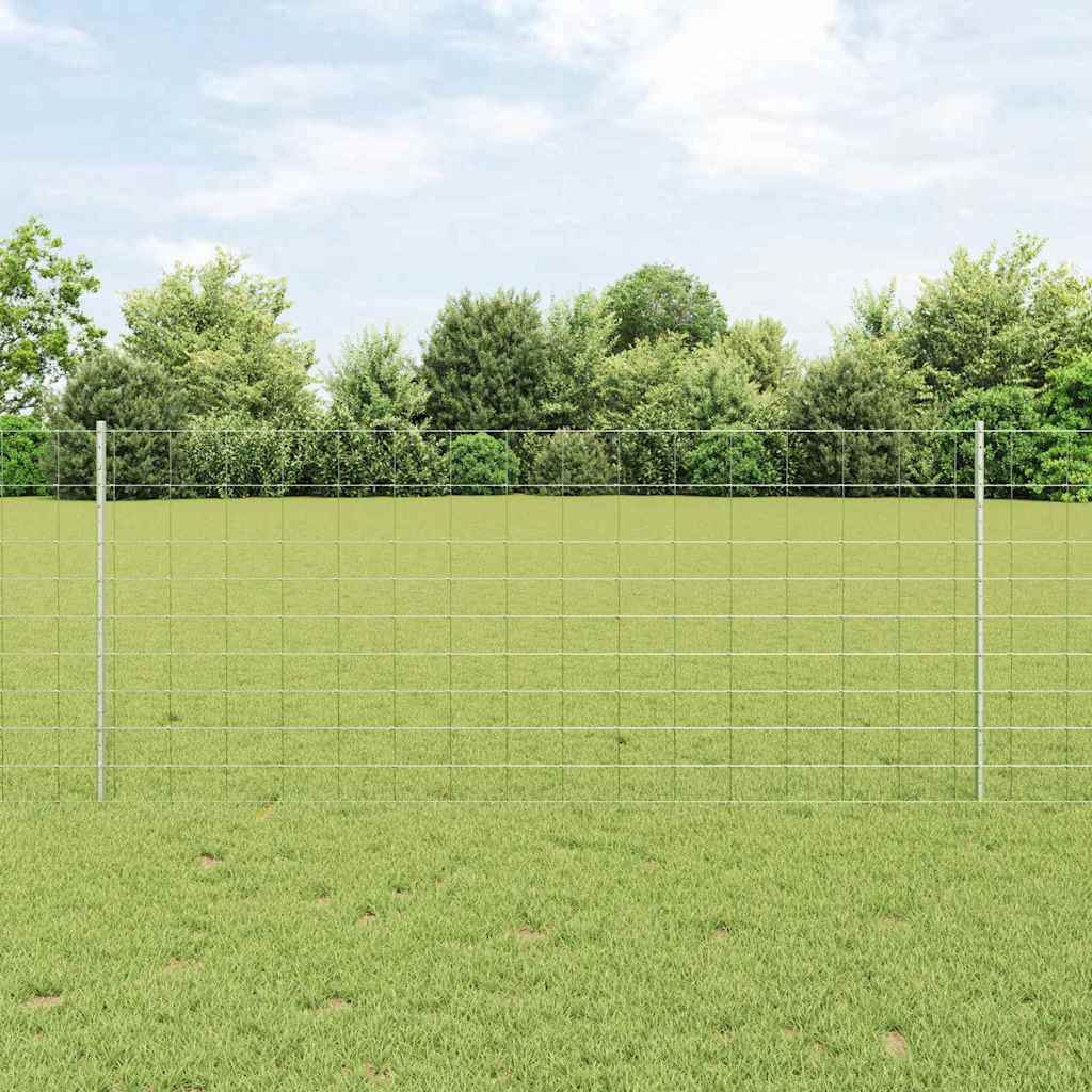 Hegnspæle 22 stk U-Kanal 100 cm Galvaniseret Stål&&vidaXL Markhegn 1x25 m Galvaniseret Stål