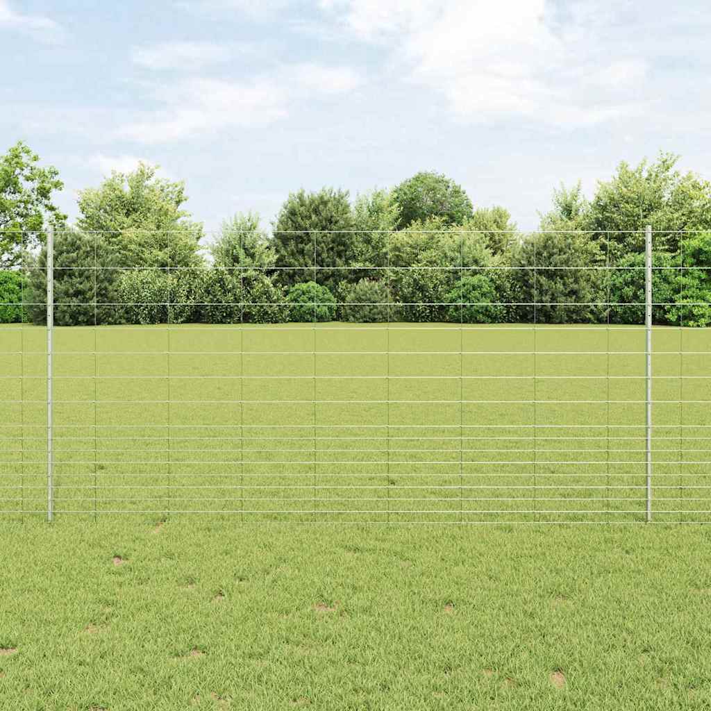 Hegnspæle 22 stk U-Kanal 120 cm Galvaniseret Stål&&vidaXL Markhegn 1,2x25 m Galvaniseret Stål