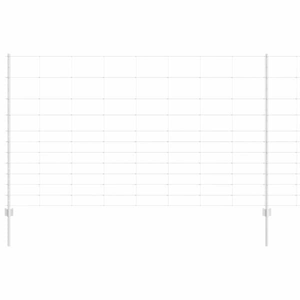 vidaXL V&auml;listingimustes metsik aed postidega 25 x 1,4 m H&otilde;bedane V&otilde;rk