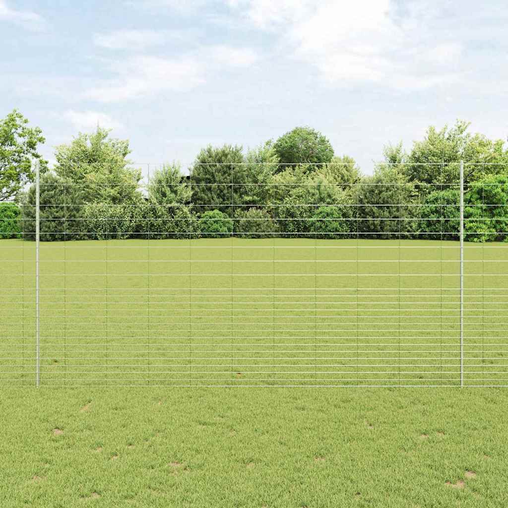 Hegnspæle 22 stk U-Kanal 160 cm Galvaniseret Stål&&vidaXL Markhegn 1.6x25 m Galvaniseret Stål