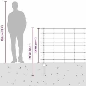 Venkovní divoký plot s příspěvky 50 x 1 m Žárově zinkovaná ocel - obrázek 14