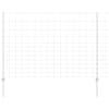 vidaXL V&auml;listingimustes metsik aed postidega 50 x 1,5 m H&otilde;bedane V&otilde;rk