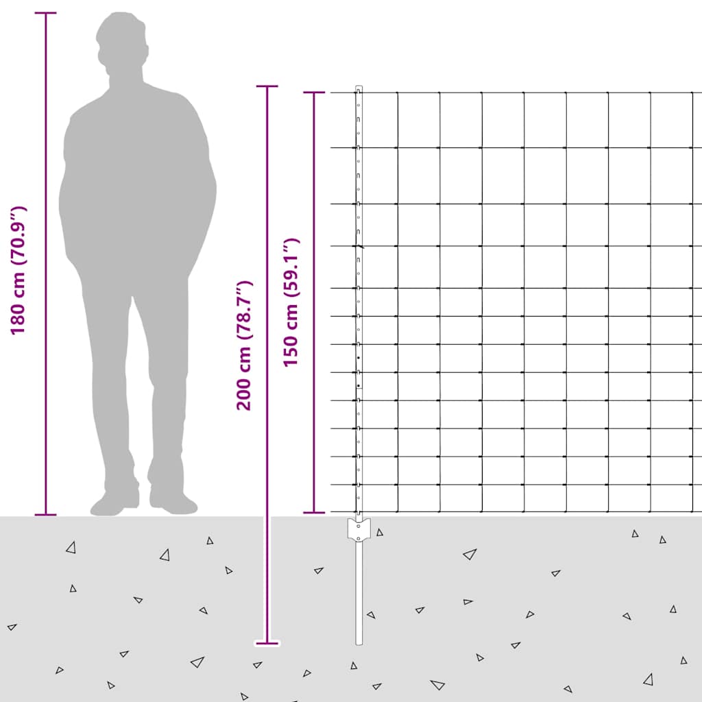 Plot s sloupkem Stříbrná 1,5 x 50 m Ocel - obrázek 14