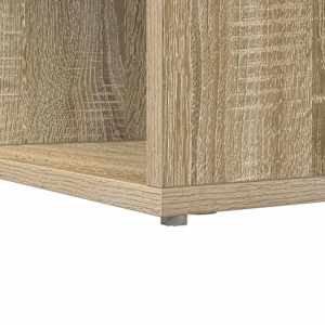 Rohový psací stůl s policí Sonoma dub 101,5 x 149,5 x 149,5 cm - obrázek 8