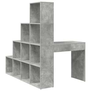 Rohový psací stůl Betonově šedá 101,5 x 149,5 x 149,5 cm - obrázek 7