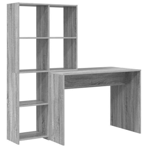 vidaXL Laud riiuliga Hall Sonoma 138,5 x 55 x 143 cm Tehispuit