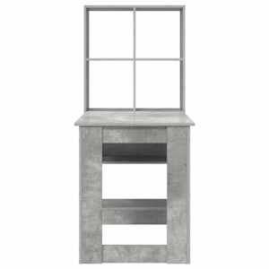 Stůl s policí Betonově šedá 122 x 67 x 145 cm kompozitní dřevo - obrázek 6