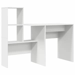 vidaXL Laud Valge Tehispuit 131,5 x 50 x 106,5 cm