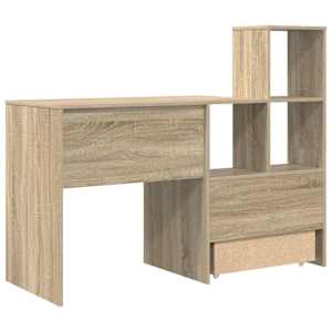 Stůl s policí Sonoma dub 131,5 x 50 x 106,5 cm kompozitní dřevo - obrázek 9