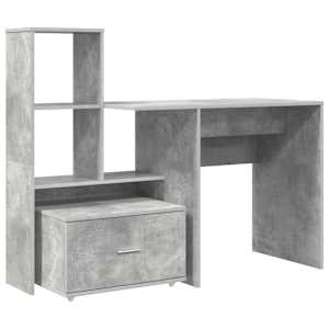vidaXL Laud Betoonhall Tehispuit 131,5 x 50 x 106,5 cm