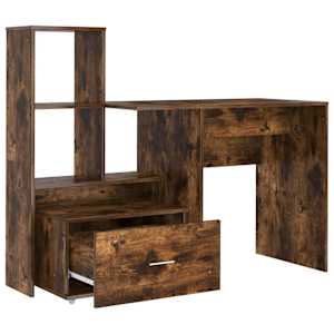 Stůl Kouřový dub 131,5 x 50 x 106,5 cm kompozitní dřevo - obrázek 7