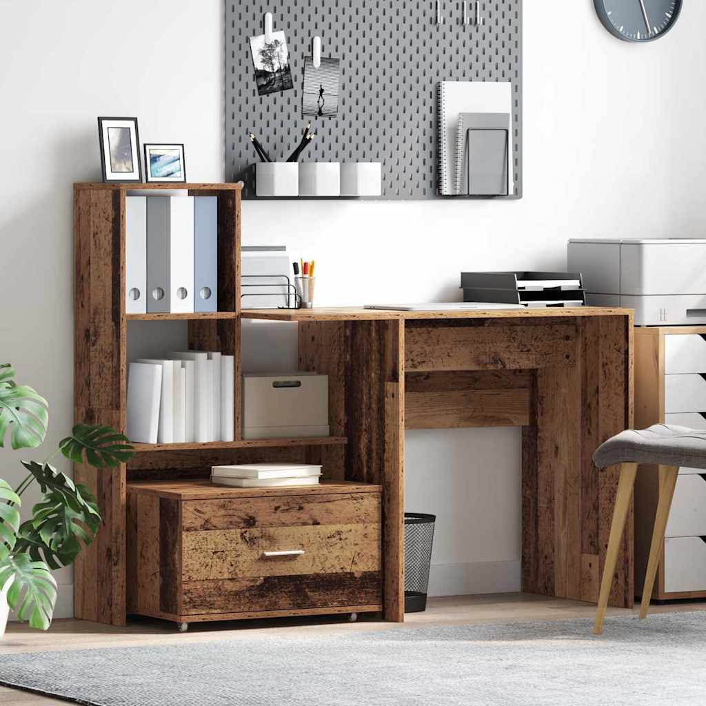 Bureau Bois ancien 131,5 x 50 x 106,5 cm Bois d'ingénierie