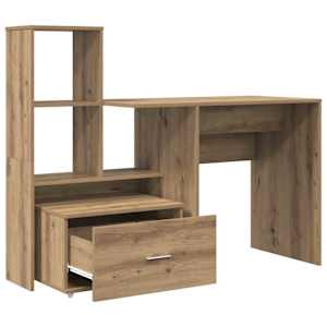 Stůl Artisanový dub 131,5 x 50 x 106,5 cm kompozitní dřevo - obrázek 7