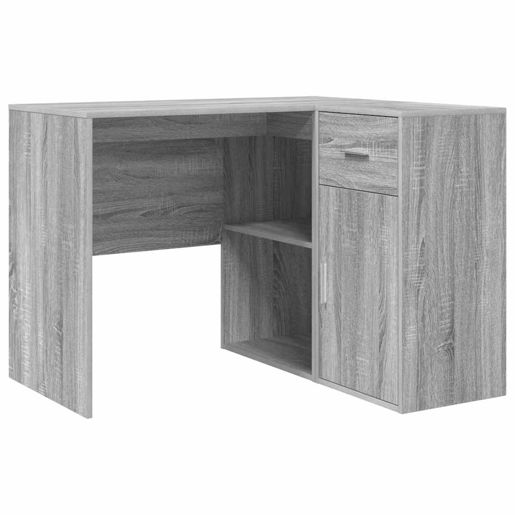 vidaXL Birou de colț 2 pcs sonoma gri 102 x 50 x 75 cm Lemn compozit