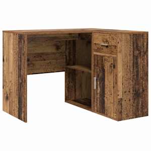 vidaXL Nurgalaud sahtliga riiuliga uksega Vana puit 102 x 88 x 75 cm