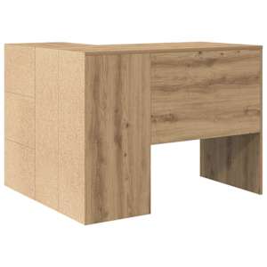Rohový psací stůl se zásuvkou Artisanový dub 102 x 88 x 75 cm - obrázek 9