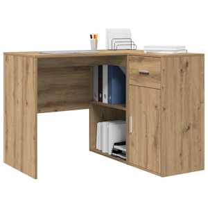 Rohový psací stůl se zásuvkou Artisanový dub 102 x 88 x 75 cm - obrázek 3
