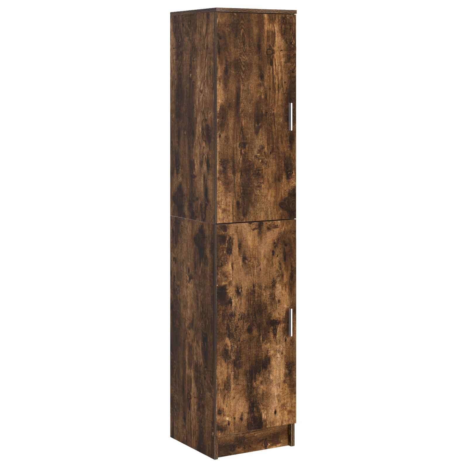 Laud koos hoiuruumiga riiuliga 2 pcs Suitsetatud tamm Tehispuit - Image 6