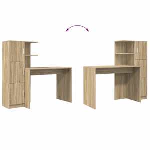 Stůl 2 pcs Sonoma dub - obrázek 13