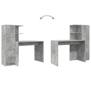 Stůl 2 pcs Betonově šedá - obrázek 13