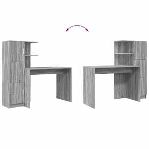 Stůl 2 pcs Šedá Sonoma - obrázek 13