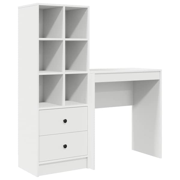 vidaXL Laud Valge 115,5 x 40 x 127 cm 2 tk