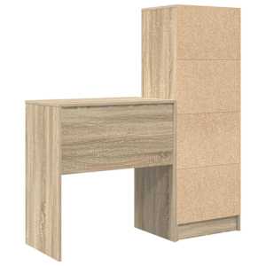 Stůl se zásuvkou 2 pcs Sonoma dub - obrázek 9