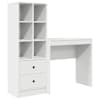 vidaXL Laud Valge 125,5 x 40 x 127 cm 2 tk
