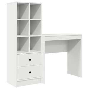 vidaXL Laud Valge 125,5 x 40 x 127 cm 2 tk