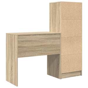 Stůl se zásuvkou 2 pcs Sonoma dub - obrázek 9