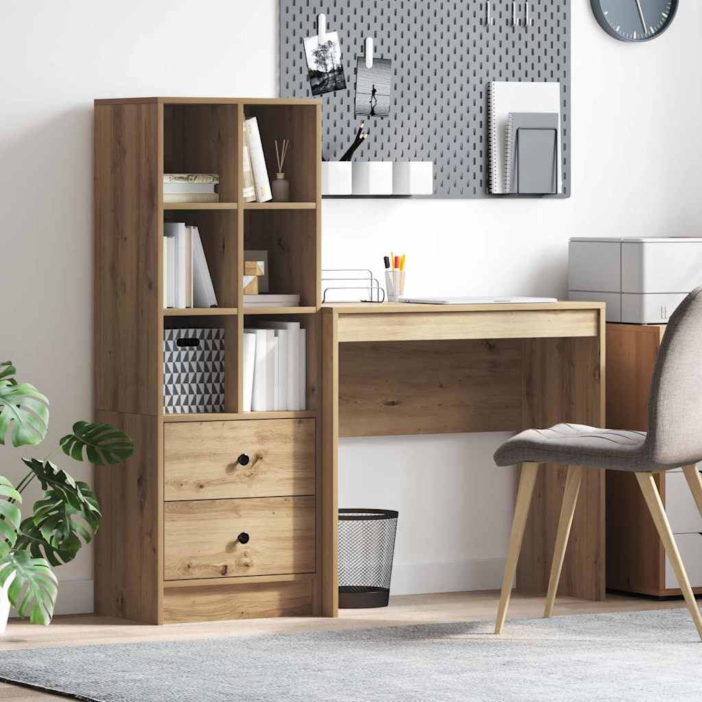 skrivebord med opbevaring Artisan eg Ingeniørtræ